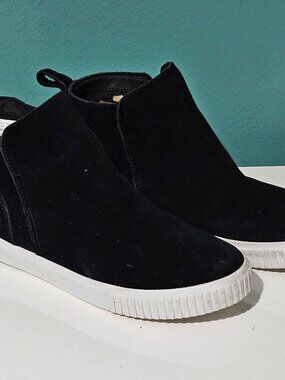 Timberland Skyla Bay Pull On Ankle Chelsea Boots Womens 8.5 Black Suede A429T